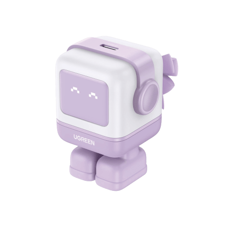 Cargador Mini GaNRobot 30W serie UNO, 1 USB-C de Carga Rápida, Tecnología GaN II, Multiprotocolo PD/QC/SCP/FCA, Carga Inteligent